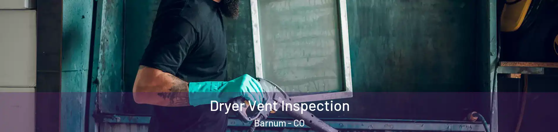 Dryer Vent Inspection Barnum - CO