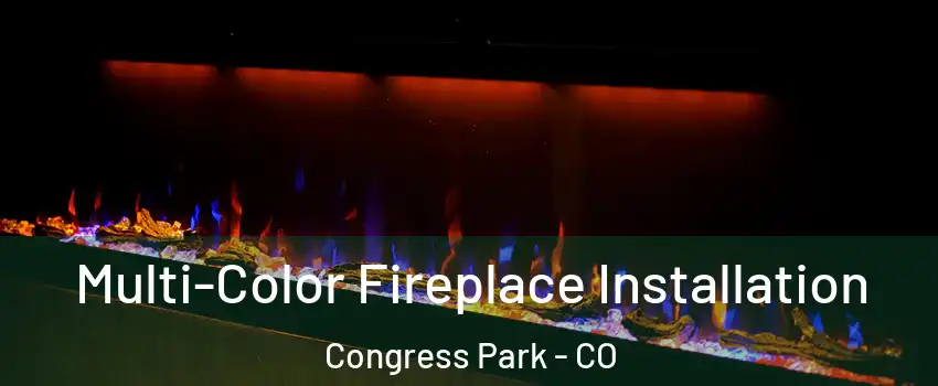 Multi-Color Fireplace Installation Congress Park - CO